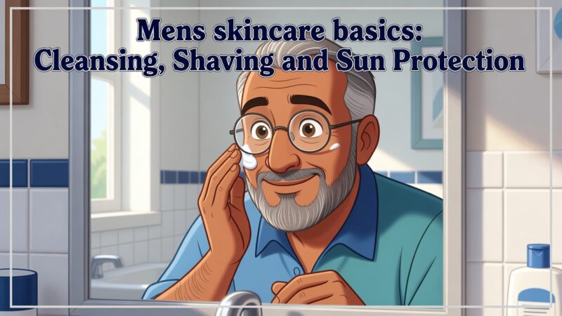 Mens skincare basics: Cleansing, Shaving and Sun Protection