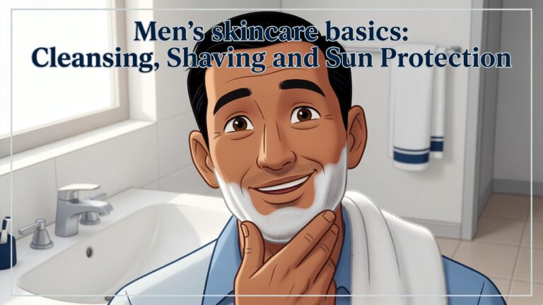 Men’s skincare basics: Cleansing, Shaving and Sun Protection
